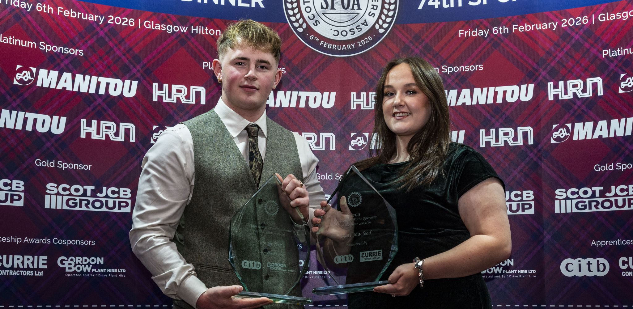 Apprentices of the Year announced by the Scottish Plant Owners Association